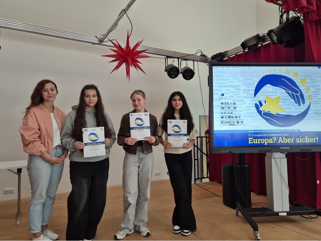 Europäischer Wettbewerb: 3. Landespreis für Klasse 7d