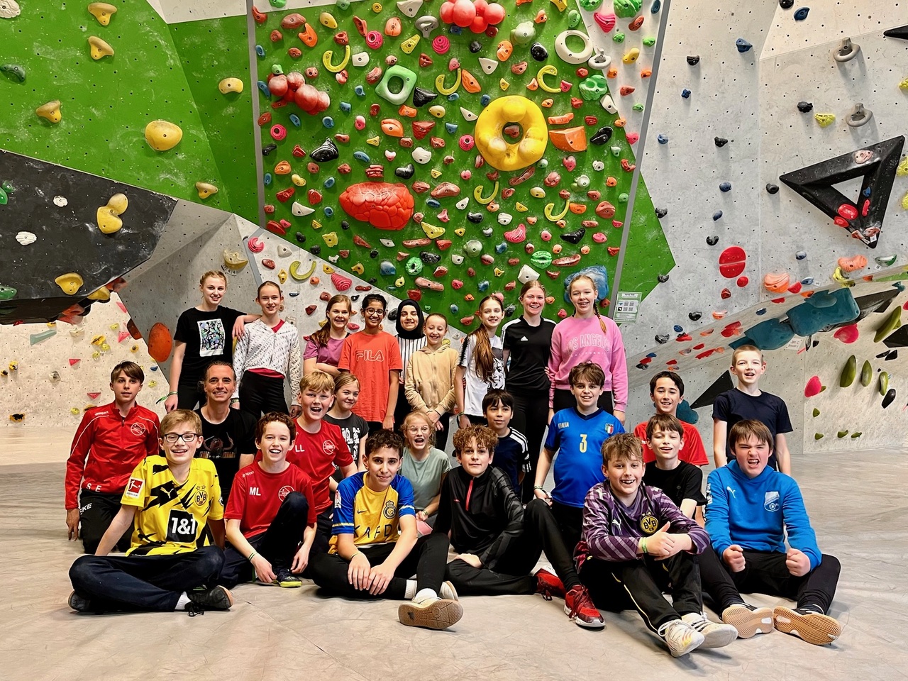Klasse 6c in der Kletterwelt Sauerland