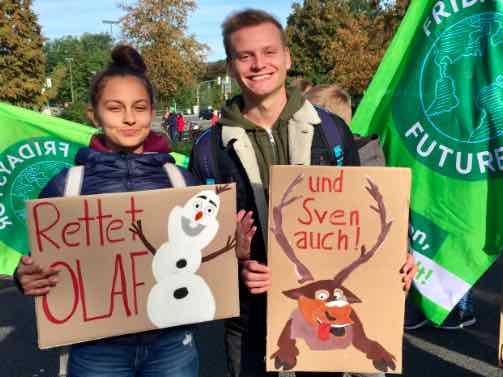 Woeste-Schüler bei "Friday-for-Future"