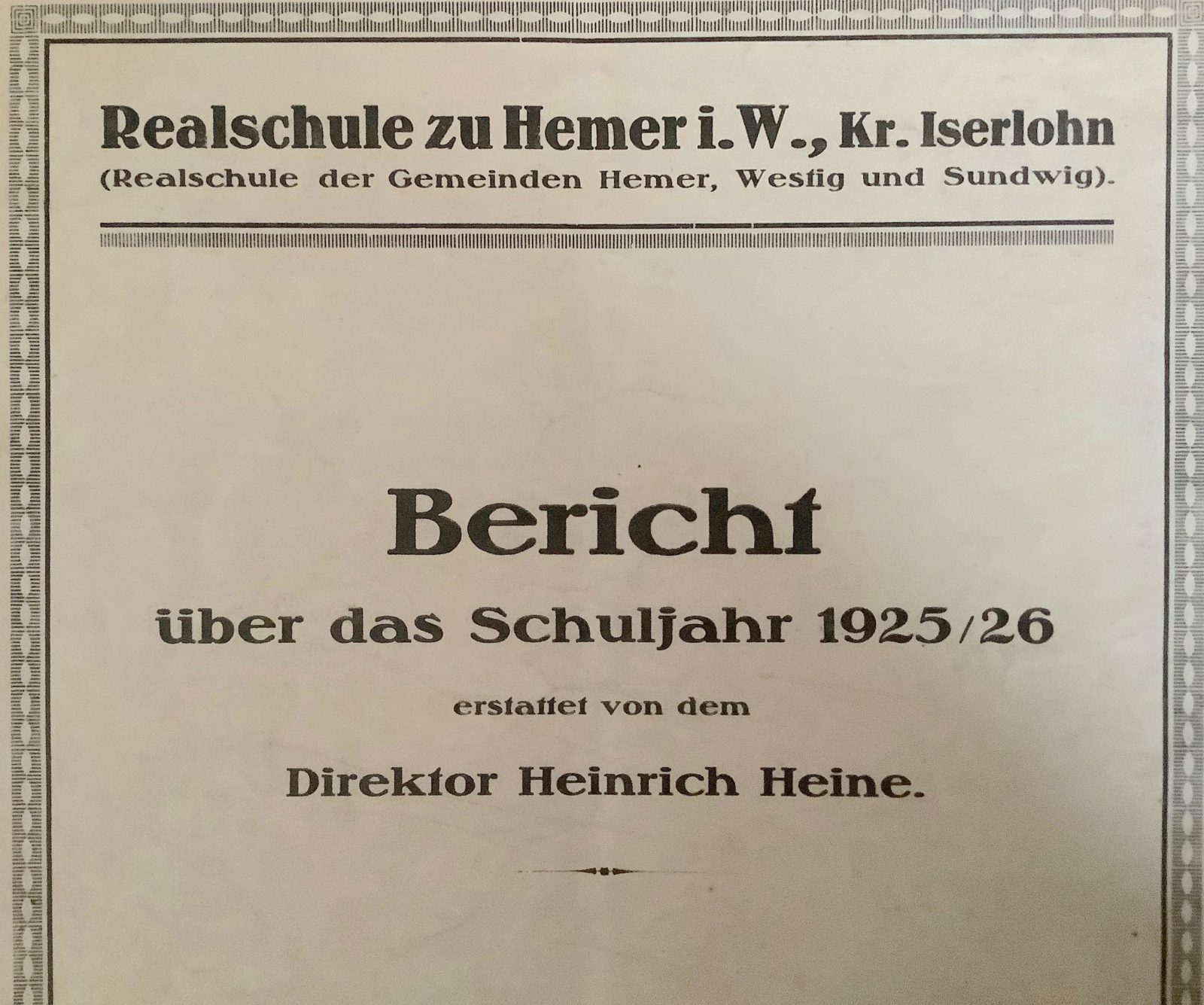 Jahresbericht 1925/26