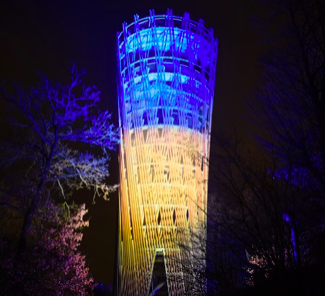 In den Farben der Ukraine