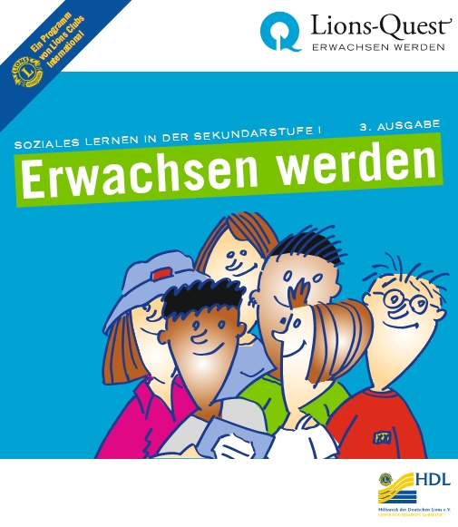 Titel des Lehrerhandbuchs „Erwachsen werden“ von Lions Quest
